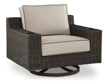 Coastline Bay Outdoor Swivel Lounge with Cushion - Premium Outdoor Seating from Ashley Furniture - Just $711.93! Shop now at Furniture Wholesale Plus  We are the best furniture store in Nashville, Hendersonville, Goodlettsville, Madison, Antioch, Mount Juliet, Lebanon, Gallatin, Springfield, Murfreesboro, Franklin, Brentwood