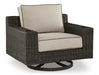 Coastline Bay Outdoor Swivel Lounge with Cushion - Premium Outdoor Seating from Ashley Furniture - Just $711.93! Shop now at Furniture Wholesale Plus  We are the best furniture store in Nashville, Hendersonville, Goodlettsville, Madison, Antioch, Mount Juliet, Lebanon, Gallatin, Springfield, Murfreesboro, Franklin, Brentwood