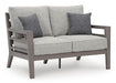 Hillside Barn Outdoor Loveseat with Cushion - Premium Outdoor Seating from Ashley Furniture - Just $1287.92! Shop now at Furniture Wholesale Plus  We are the best furniture store in Nashville, Hendersonville, Goodlettsville, Madison, Antioch, Mount Juliet, Lebanon, Gallatin, Springfield, Murfreesboro, Franklin, Brentwood