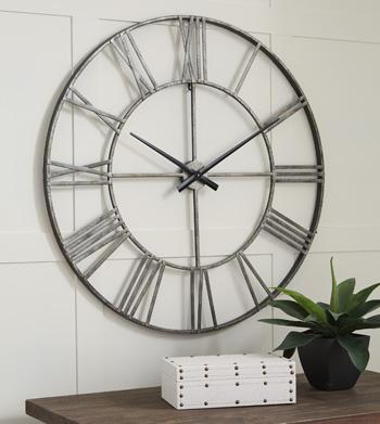 Paquita Wall Clock - Premium Clock from Ashley Furniture - Just $102.72! Shop now at Furniture Wholesale Plus  We are the best furniture store in Nashville, Hendersonville, Goodlettsville, Madison, Antioch, Mount Juliet, Lebanon, Gallatin, Springfield, Murfreesboro, Franklin, Brentwood