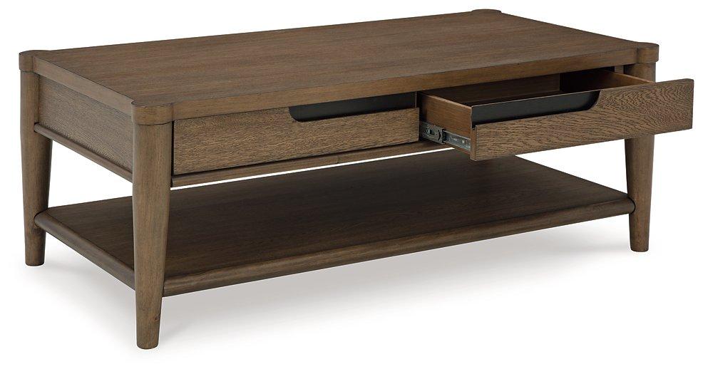 Roanhowe Coffee Table - Premium Cocktail Table from Ashley Furniture - Just $280.92! Shop now at Furniture Wholesale Plus  We are the best furniture store in Nashville, Hendersonville, Goodlettsville, Madison, Antioch, Mount Juliet, Lebanon, Gallatin, Springfield, Murfreesboro, Franklin, Brentwood