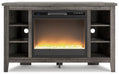 Arlenbry Corner TV Stand with Electric Fireplace - Premium TV Stand from Ashley Furniture - Just $452.03! Shop now at Furniture Wholesale Plus  We are the best furniture store in Nashville, Hendersonville, Goodlettsville, Madison, Antioch, Mount Juliet, Lebanon, Gallatin, Springfield, Murfreesboro, Franklin, Brentwood