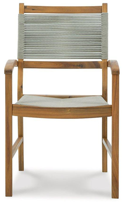 Janiyah Outdoor Dining Arm Chair (Set of 2) - Premium Outdoor Dining Chair from Ashley Furniture - Just $279.55! Shop now at Furniture Wholesale Plus  We are the best furniture store in Nashville, Hendersonville, Goodlettsville, Madison, Antioch, Mount Juliet, Lebanon, Gallatin, Springfield, Murfreesboro, Franklin, Brentwood