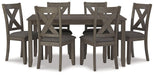 Caitbrook Dining Table and Chairs (Set of 7) - Premium Dining Table from Ashley Furniture - Just $663.66! Shop now at Furniture Wholesale Plus  We are the best furniture store in Nashville, Hendersonville, Goodlettsville, Madison, Antioch, Mount Juliet, Lebanon, Gallatin, Springfield, Murfreesboro, Franklin, Brentwood