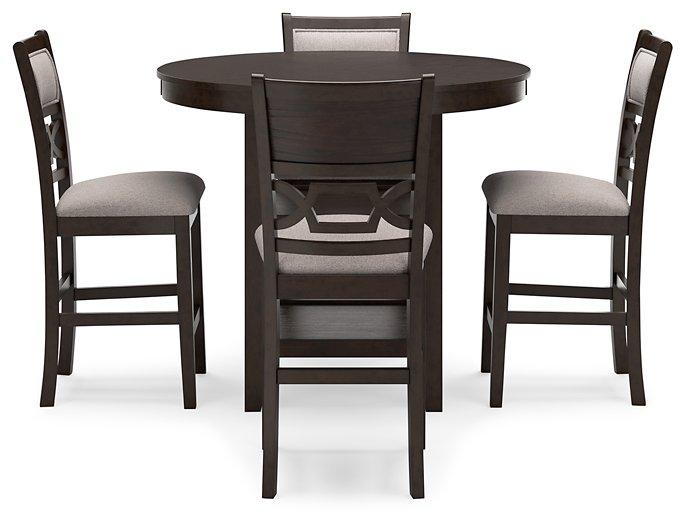 Langwest Counter Height Dining Table and 4 Barstools (Set of 5) - Premium Counter Height Table from Ashley Furniture - Just $538.97! Shop now at Furniture Wholesale Plus  We are the best furniture store in Nashville, Hendersonville, Goodlettsville, Madison, Antioch, Mount Juliet, Lebanon, Gallatin, Springfield, Murfreesboro, Franklin, Brentwood