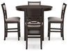 Langwest Counter Height Dining Table and 4 Barstools (Set of 5) - Premium Counter Height Table from Ashley Furniture - Just $538.97! Shop now at Furniture Wholesale Plus  We are the best furniture store in Nashville, Hendersonville, Goodlettsville, Madison, Antioch, Mount Juliet, Lebanon, Gallatin, Springfield, Murfreesboro, Franklin, Brentwood