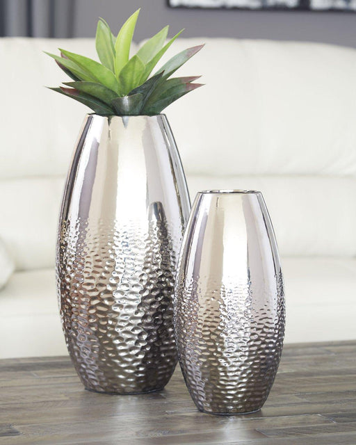 Dinesh Vase (Set of 2) - Premium Vase from Ashley Furniture - Just $70.83! Shop now at Furniture Wholesale Plus  We are the best furniture store in Nashville, Hendersonville, Goodlettsville, Madison, Antioch, Mount Juliet, Lebanon, Gallatin, Springfield, Murfreesboro, Franklin, Brentwood