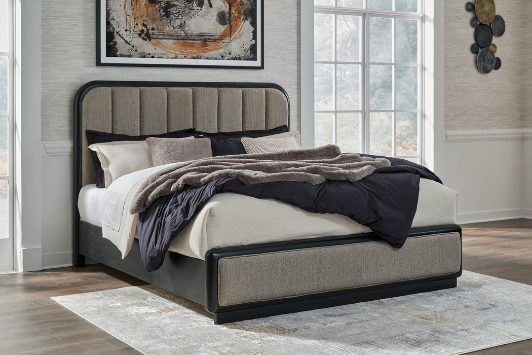 Rowanbeck Upholstered Bed - Premium Bed from Ashley Furniture - Just $663.68! Shop now at Furniture Wholesale Plus  We are the best furniture store in Nashville, Hendersonville, Goodlettsville, Madison, Antioch, Mount Juliet, Lebanon, Gallatin, Springfield, Murfreesboro, Franklin, Brentwood