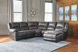 Nantahala 3-Piece Reclining Sectional with Chaise - Premium Sectional from Ashley Furniture - Just $1209.43! Shop now at Furniture Wholesale Plus  We are the best furniture store in Nashville, Hendersonville, Goodlettsville, Madison, Antioch, Mount Juliet, Lebanon, Gallatin, Springfield, Murfreesboro, Franklin, Brentwood