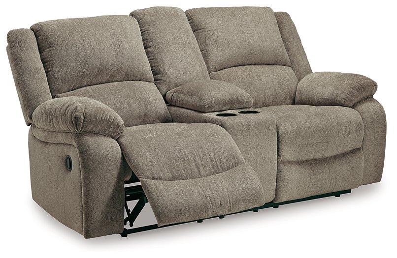 Draycoll Reclining Loveseat with Console - Premium Loveseat from Ashley Furniture - Just $715.93! Shop now at Furniture Wholesale Plus  We are the best furniture store in Nashville, Hendersonville, Goodlettsville, Madison, Antioch, Mount Juliet, Lebanon, Gallatin, Springfield, Murfreesboro, Franklin, Brentwood