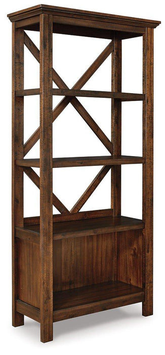 Baldridge 75" Bookcase - Premium Bookcase from Ashley Furniture - Just $414.29! Shop now at Furniture Wholesale Plus  We are the best furniture store in Nashville, Hendersonville, Goodlettsville, Madison, Antioch, Mount Juliet, Lebanon, Gallatin, Springfield, Murfreesboro, Franklin, Brentwood