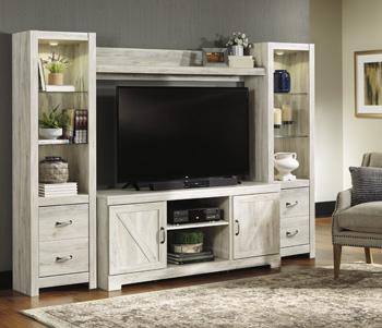 Bellaby 4-Piece Entertainment Center - Premium Entertainment Center from Ashley Furniture - Just $448.07! Shop now at Furniture Wholesale Plus  We are the best furniture store in Nashville, Hendersonville, Goodlettsville, Madison, Antioch, Mount Juliet, Lebanon, Gallatin, Springfield, Murfreesboro, Franklin, Brentwood