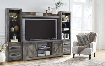 Wynnlow 4-Piece Entertainment Center - Premium Entertainment Center from Ashley Furniture - Just $448.07! Shop now at Furniture Wholesale Plus  We are the best furniture store in Nashville, Hendersonville, Goodlettsville, Madison, Antioch, Mount Juliet, Lebanon, Gallatin, Springfield, Murfreesboro, Franklin, Brentwood