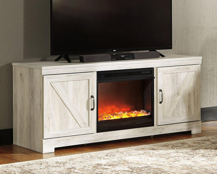 Bellaby 63" TV Stand with Fireplace - Premium TV Stand from Ashley Furniture - Just $603.35! Shop now at Furniture Wholesale Plus  We are the best furniture store in Nashville, Hendersonville, Goodlettsville, Madison, Antioch, Mount Juliet, Lebanon, Gallatin, Springfield, Murfreesboro, Franklin, Brentwood