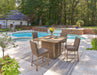 Walton Bridge Outdoor Bar Set - Premium Outdoor Dining Set from Ashley Furniture - Just $2813.88! Shop now at Furniture Wholesale Plus  We are the best furniture store in Nashville, Hendersonville, Goodlettsville, Madison, Antioch, Mount Juliet, Lebanon, Gallatin, Springfield, Murfreesboro, Franklin, Brentwood