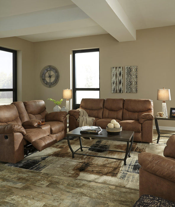 Boxberg Reclining Loveseat with Console - Premium Loveseat from Ashley Furniture - Just $788.31! Shop now at Furniture Wholesale Plus  We are the best furniture store in Nashville, Hendersonville, Goodlettsville, Madison, Antioch, Mount Juliet, Lebanon, Gallatin, Springfield, Murfreesboro, Franklin, Brentwood