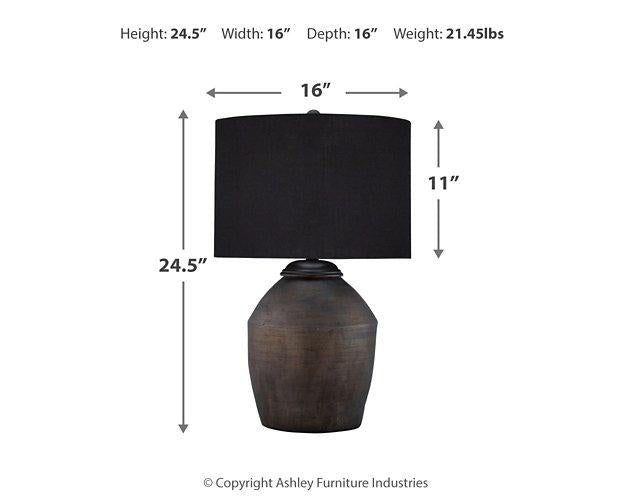 Naareman Lamp Set - Premium Table Lamp Set from Ashley Furniture - Just $215.82! Shop now at Furniture Wholesale Plus  We are the best furniture store in Nashville, Hendersonville, Goodlettsville, Madison, Antioch, Mount Juliet, Lebanon, Gallatin, Springfield, Murfreesboro, Franklin, Brentwood