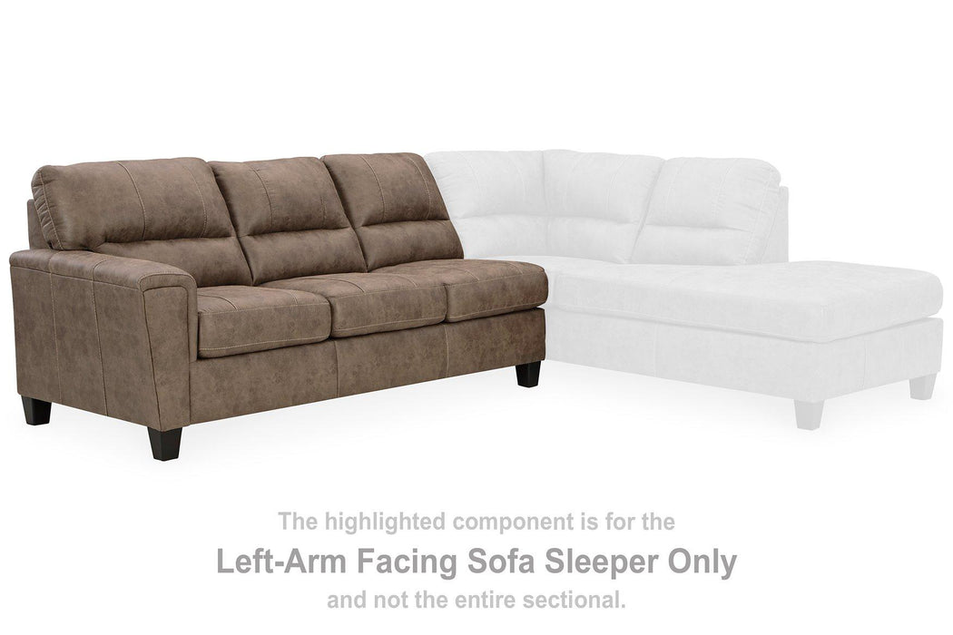 Navi 2-Piece Sectional Sofa Sleeper Chaise - Premium Sectional from Ashley Furniture - Just $1315.95! Shop now at Furniture Wholesale Plus  We are the best furniture store in Nashville, Hendersonville, Goodlettsville, Madison, Antioch, Mount Juliet, Lebanon, Gallatin, Springfield, Murfreesboro, Franklin, Brentwood