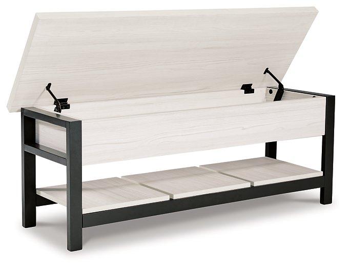 Rhyson Storage Bench - Premium Bench from Ashley Furniture - Just $130.86! Shop now at Furniture Wholesale Plus  We are the best furniture store in Nashville, Hendersonville, Goodlettsville, Madison, Antioch, Mount Juliet, Lebanon, Gallatin, Springfield, Murfreesboro, Franklin, Brentwood