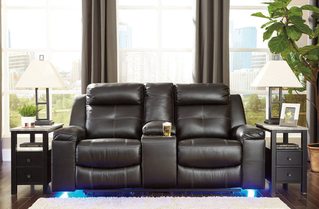 Kempten Reclining Loveseat with Console - Premium Loveseat from Ashley Furniture - Just $825.39! Shop now at Furniture Wholesale Plus  We are the best furniture store in Nashville, Hendersonville, Goodlettsville, Madison, Antioch, Mount Juliet, Lebanon, Gallatin, Springfield, Murfreesboro, Franklin, Brentwood