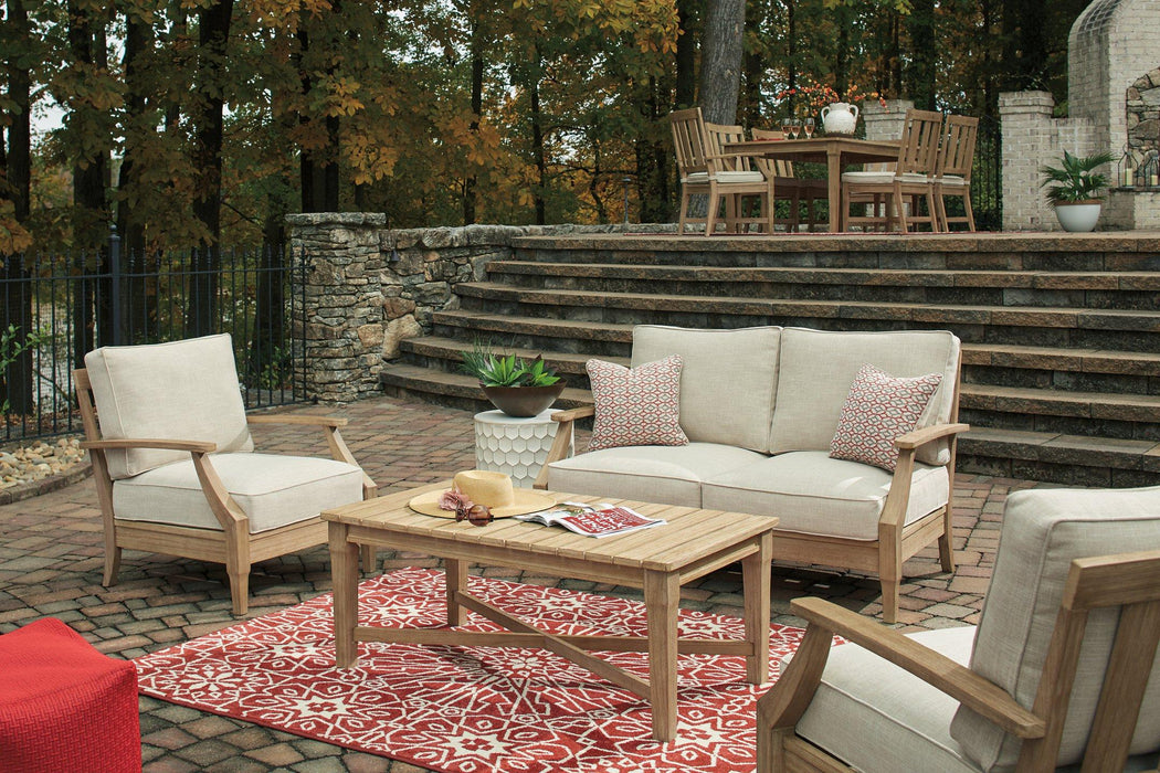 Clare View Loveseat with Cushion - Premium Outdoor Seating from Ashley Furniture - Just $698.28! Shop now at Furniture Wholesale Plus  We are the best furniture store in Nashville, Hendersonville, Goodlettsville, Madison, Antioch, Mount Juliet, Lebanon, Gallatin, Springfield, Murfreesboro, Franklin, Brentwood