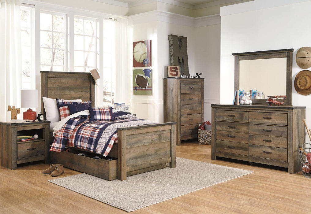 Trinell Bed with 1 Large Storage Drawer - Premium Bed from Ashley Furniture - Just $583.26! Shop now at Furniture Wholesale Plus  We are the best furniture store in Nashville, Hendersonville, Goodlettsville, Madison, Antioch, Mount Juliet, Lebanon, Gallatin, Springfield, Murfreesboro, Franklin, Brentwood