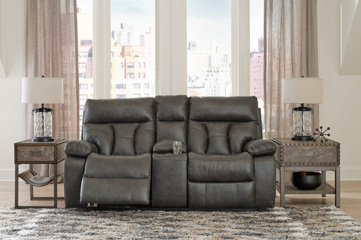 Willamen Reclining Loveseat with Console - Premium Loveseat from Ashley Furniture - Just $970.15! Shop now at Furniture Wholesale Plus  We are the best furniture store in Nashville, Hendersonville, Goodlettsville, Madison, Antioch, Mount Juliet, Lebanon, Gallatin, Springfield, Murfreesboro, Franklin, Brentwood