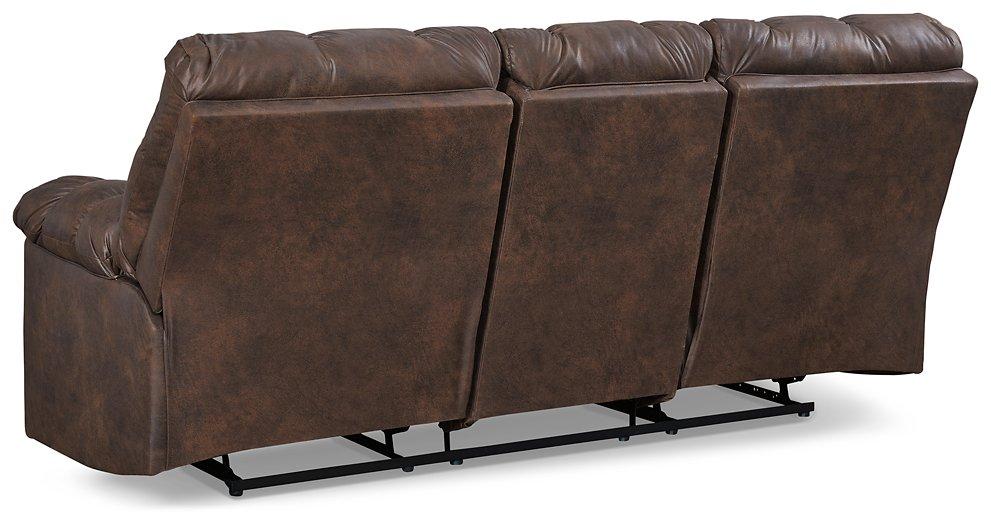 Derwin Reclining Sofa with Drop Down Table - Premium Sofa from Ashley Furniture - Just $818.80! Shop now at Furniture Wholesale Plus  We are the best furniture store in Nashville, Hendersonville, Goodlettsville, Madison, Antioch, Mount Juliet, Lebanon, Gallatin, Springfield, Murfreesboro, Franklin, Brentwood