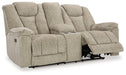 Hindmarsh Power Reclining Loveseat with Console - Premium Loveseat from Ashley Furniture - Just $1007.22! Shop now at Furniture Wholesale Plus  We are the best furniture store in Nashville, Hendersonville, Goodlettsville, Madison, Antioch, Mount Juliet, Lebanon, Gallatin, Springfield, Murfreesboro, Franklin, Brentwood