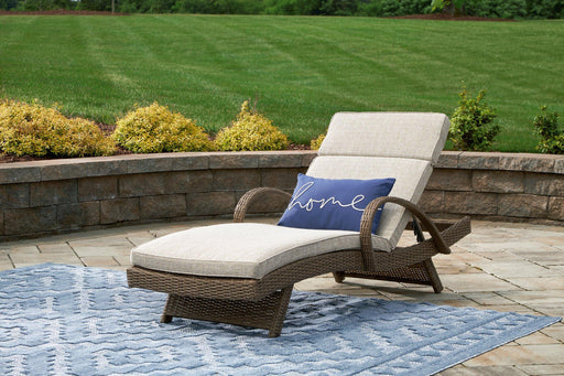 Beachcroft Outdoor Chaise Lounge with Cushion - Premium Outdoor Seating from Ashley Furniture - Just $440.06! Shop now at Furniture Wholesale Plus  We are the best furniture store in Nashville, Hendersonville, Goodlettsville, Madison, Antioch, Mount Juliet, Lebanon, Gallatin, Springfield, Murfreesboro, Franklin, Brentwood