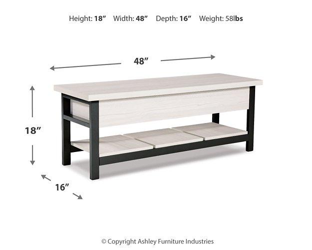 Rhyson Storage Bench - Premium Bench from Ashley Furniture - Just $130.86! Shop now at Furniture Wholesale Plus  We are the best furniture store in Nashville, Hendersonville, Goodlettsville, Madison, Antioch, Mount Juliet, Lebanon, Gallatin, Springfield, Murfreesboro, Franklin, Brentwood