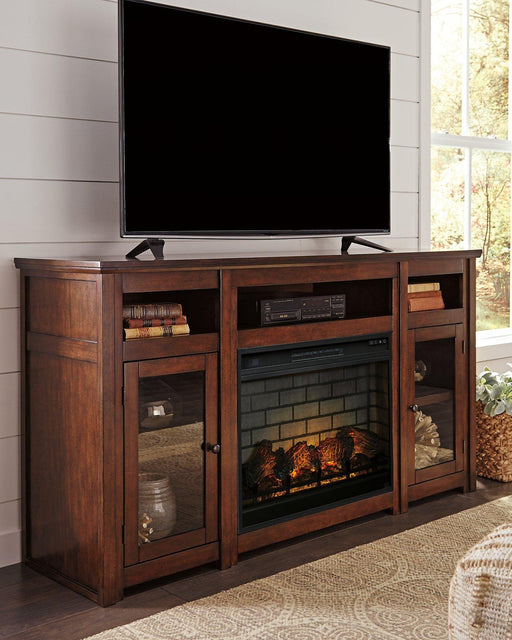 Harpan 72" TV Stand with Electric Fireplace - Premium TV Stand from Ashley Furniture - Just $1098.06! Shop now at Furniture Wholesale Plus  We are the best furniture store in Nashville, Hendersonville, Goodlettsville, Madison, Antioch, Mount Juliet, Lebanon, Gallatin, Springfield, Murfreesboro, Franklin, Brentwood