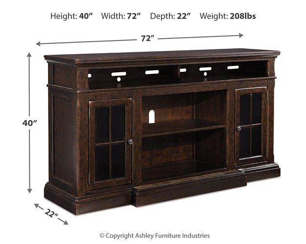 Roddinton 72" TV Stand with Electric Fireplace - Premium TV Stand from Ashley Furniture - Just $1242.86! Shop now at Furniture Wholesale Plus  We are the best furniture store in Nashville, Hendersonville, Goodlettsville, Madison, Antioch, Mount Juliet, Lebanon, Gallatin, Springfield, Murfreesboro, Franklin, Brentwood