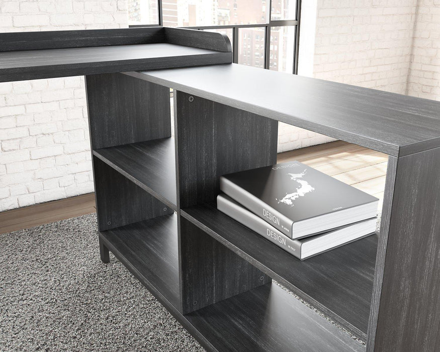 Yarlow Home Office L-Desk - Premium Desk from Ashley Furniture - Just $190.14! Shop now at Furniture Wholesale Plus  We are the best furniture store in Nashville, Hendersonville, Goodlettsville, Madison, Antioch, Mount Juliet, Lebanon, Gallatin, Springfield, Murfreesboro, Franklin, Brentwood