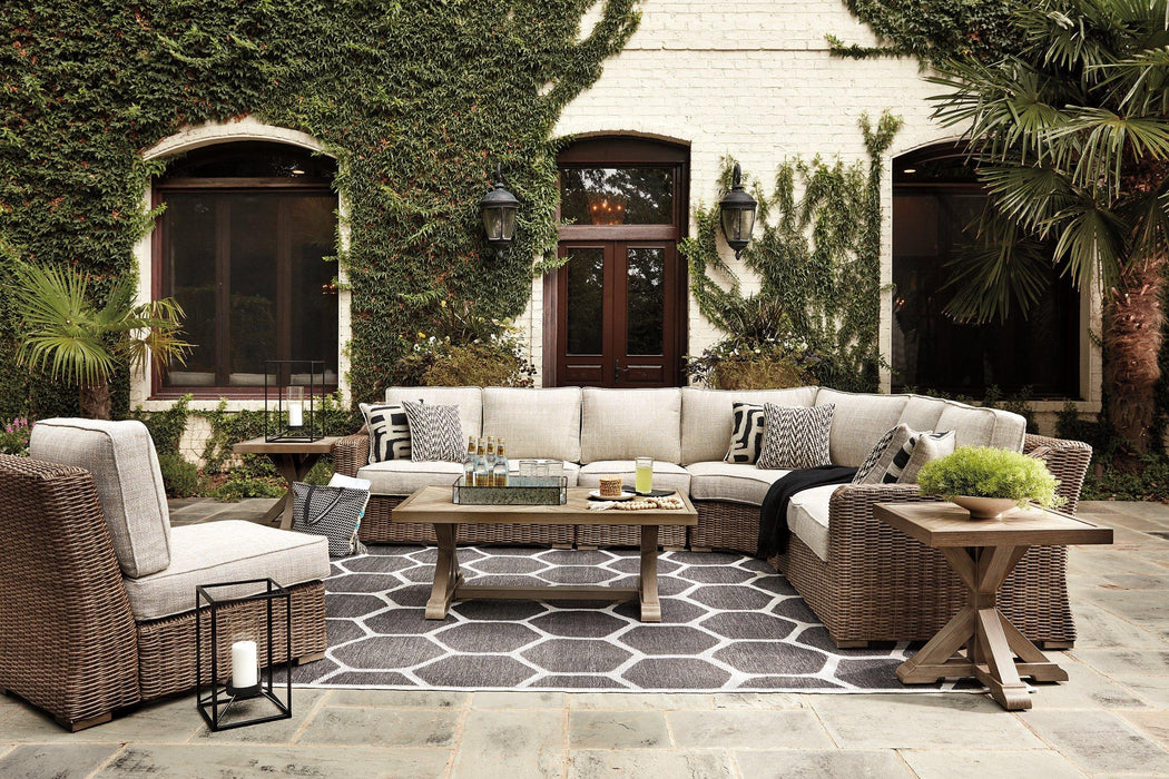 Beachcroft Outdoor Seating Set - Premium Outdoor Seating Set from Ashley Furniture - Just $2699.90! Shop now at Furniture Wholesale Plus  We are the best furniture store in Nashville, Hendersonville, Goodlettsville, Madison, Antioch, Mount Juliet, Lebanon, Gallatin, Springfield, Murfreesboro, Franklin, Brentwood