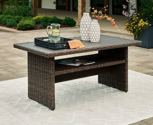 Brook Ranch Outdoor Multi-use Table - Premium Outdoor Dining Table from Ashley Furniture - Just $526.31! Shop now at Furniture Wholesale Plus  We are the best furniture store in Nashville, Hendersonville, Goodlettsville, Madison, Antioch, Mount Juliet, Lebanon, Gallatin, Springfield, Murfreesboro, Franklin, Brentwood