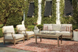 Clare View Outdoor Seating Set - Premium Outdoor Seating Set from Ashley Furniture - Just $1290.38! Shop now at Furniture Wholesale Plus  We are the best furniture store in Nashville, Hendersonville, Goodlettsville, Madison, Antioch, Mount Juliet, Lebanon, Gallatin, Springfield, Murfreesboro, Franklin, Brentwood