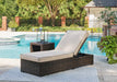 Coastline Bay Outdoor Chaise Lounge with Cushion - Premium Outdoor Seating from Ashley Furniture - Just $575.99! Shop now at Furniture Wholesale Plus  We are the best furniture store in Nashville, Hendersonville, Goodlettsville, Madison, Antioch, Mount Juliet, Lebanon, Gallatin, Springfield, Murfreesboro, Franklin, Brentwood