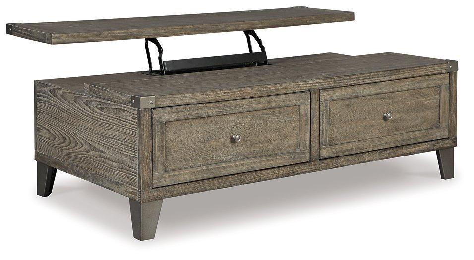 Chazney Coffee Table with Lift Top - Premium Cocktail Table Lift from Ashley Furniture - Just $515.72! Shop now at Furniture Wholesale Plus  We are the best furniture store in Nashville, Hendersonville, Goodlettsville, Madison, Antioch, Mount Juliet, Lebanon, Gallatin, Springfield, Murfreesboro, Franklin, Brentwood