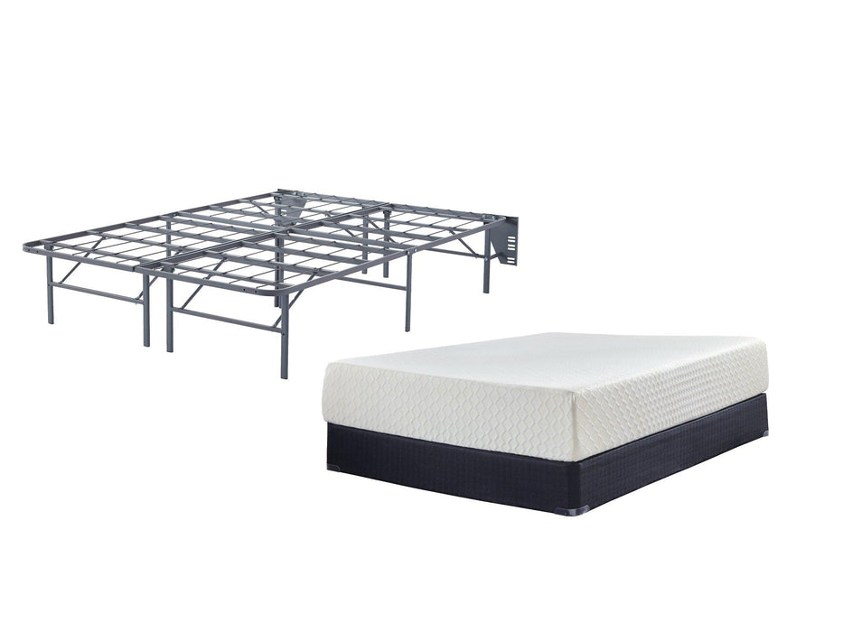 Chime 12 Inch Memory Foam Mattress Set - Premium Mattress Set from Ashley Furniture - Just $442.41! Shop now at Furniture Wholesale Plus  We are the best furniture store in Nashville, Hendersonville, Goodlettsville, Madison, Antioch, Mount Juliet, Lebanon, Gallatin, Springfield, Murfreesboro, Franklin, Brentwood