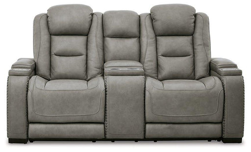 The Man-Den Power Reclining Loveseat with Console - Premium Loveseat from Ashley Furniture - Just $2152.97! Shop now at Furniture Wholesale Plus  We are the best furniture store in Nashville, Hendersonville, Goodlettsville, Madison, Antioch, Mount Juliet, Lebanon, Gallatin, Springfield, Murfreesboro, Franklin, Brentwood