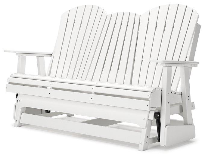 Hyland wave Outdoor Glider Loveseat - Premium Outdoor Seating from Ashley Furniture - Just $978.98! Shop now at Furniture Wholesale Plus  We are the best furniture store in Nashville, Hendersonville, Goodlettsville, Madison, Antioch, Mount Juliet, Lebanon, Gallatin, Springfield, Murfreesboro, Franklin, Brentwood