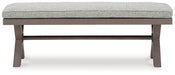 Hillside Barn 54" Outdoor Dining Bench - Premium Outdoor Dining Bench from Ashley Furniture - Just $538.97! Shop now at Furniture Wholesale Plus  We are the best furniture store in Nashville, Hendersonville, Goodlettsville, Madison, Antioch, Mount Juliet, Lebanon, Gallatin, Springfield, Murfreesboro, Franklin, Brentwood