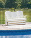 Hyland wave Outdoor Glider Loveseat - Premium Outdoor Seating from Ashley Furniture - Just $978.98! Shop now at Furniture Wholesale Plus  We are the best furniture store in Nashville, Hendersonville, Goodlettsville, Madison, Antioch, Mount Juliet, Lebanon, Gallatin, Springfield, Murfreesboro, Franklin, Brentwood