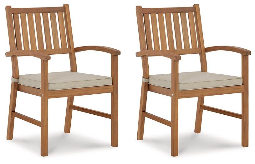 Janiyah Outdoor Dining Arm Chair (Set of 2) - Premium Outdoor Dining Chair from Ashley Furniture - Just $279.55! Shop now at Furniture Wholesale Plus  We are the best furniture store in Nashville, Hendersonville, Goodlettsville, Madison, Antioch, Mount Juliet, Lebanon, Gallatin, Springfield, Murfreesboro, Franklin, Brentwood