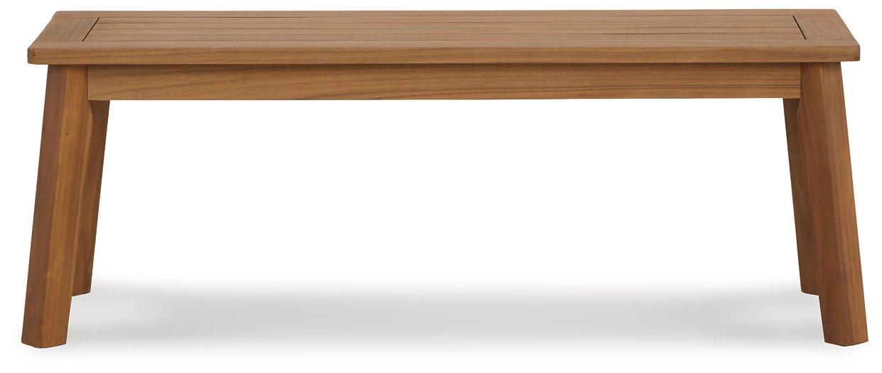 Janiyah Outdoor Dining Bench - Premium Outdoor Dining Bench from Ashley Furniture - Just $124.69! Shop now at Furniture Wholesale Plus  We are the best furniture store in Nashville, Hendersonville, Goodlettsville, Madison, Antioch, Mount Juliet, Lebanon, Gallatin, Springfield, Murfreesboro, Franklin, Brentwood