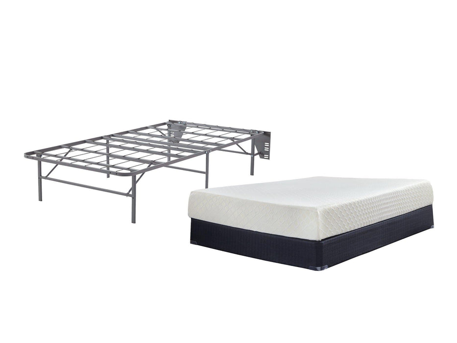 10 Inch Chime Memory Foam Mattress Set - Premium Mattress Set from Ashley Furniture - Just $414.29! Shop now at Furniture Wholesale Plus  We are the best furniture store in Nashville, Hendersonville, Goodlettsville, Madison, Antioch, Mount Juliet, Lebanon, Gallatin, Springfield, Murfreesboro, Franklin, Brentwood