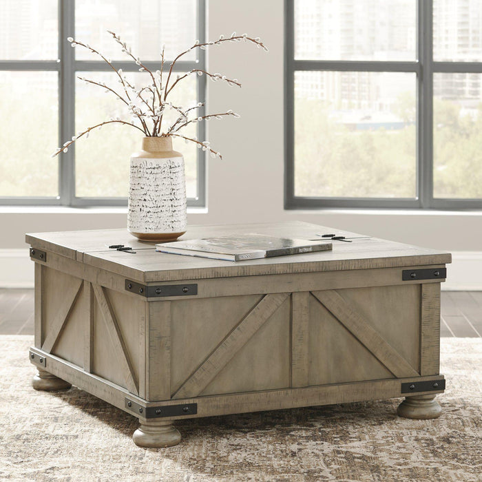 Aldwin Coffee Table With Storage - Premium Cocktail Table from Ashley Furniture - Just $333.88! Shop now at Furniture Wholesale Plus  We are the best furniture store in Nashville, Hendersonville, Goodlettsville, Madison, Antioch, Mount Juliet, Lebanon, Gallatin, Springfield, Murfreesboro, Franklin, Brentwood