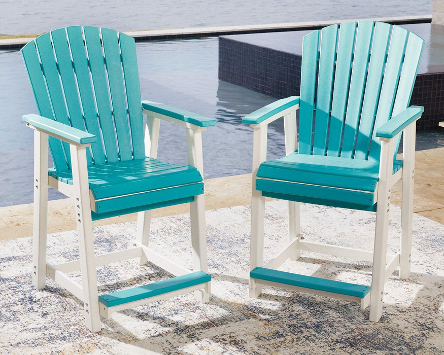 Eisely Outdoor Counter Height Bar Stool (Set of 2) - Premium Outdoor Counter Barstool from Ashley Furniture - Just $921.08! Shop now at Furniture Wholesale Plus  We are the best furniture store in Nashville, Hendersonville, Goodlettsville, Madison, Antioch, Mount Juliet, Lebanon, Gallatin, Springfield, Murfreesboro, Franklin, Brentwood