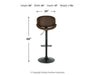 Bellatier Adjustable Height Bar Stool - Premium Barstool from Ashley Furniture - Just $104.58! Shop now at Furniture Wholesale Plus  We are the best furniture store in Nashville, Hendersonville, Goodlettsville, Madison, Antioch, Mount Juliet, Lebanon, Gallatin, Springfield, Murfreesboro, Franklin, Brentwood